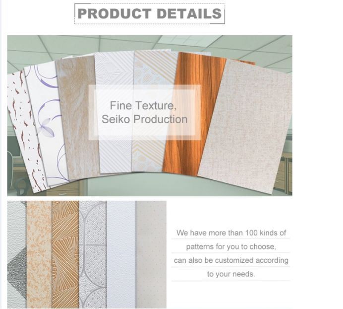 more than 100patterns of pvc film for gypsum board