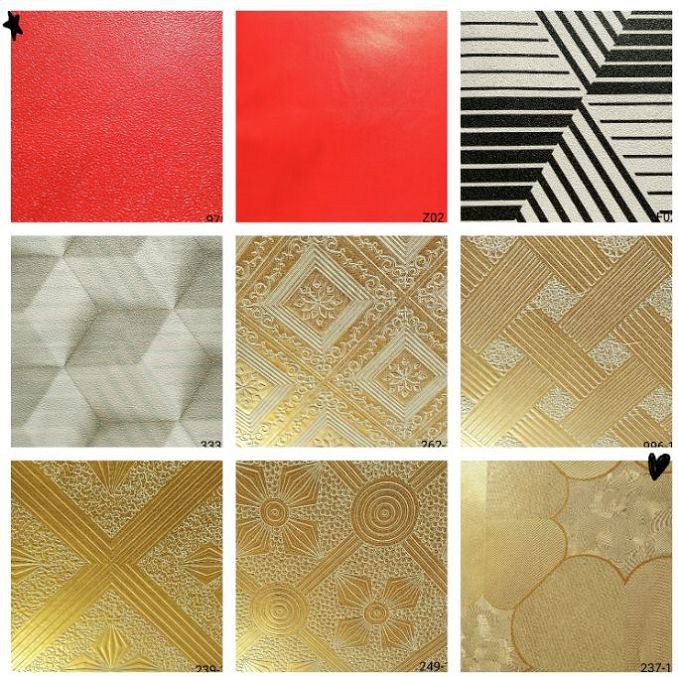 competitive price Embossed PVC Film for Gypsum Ceiling Tiles(001)