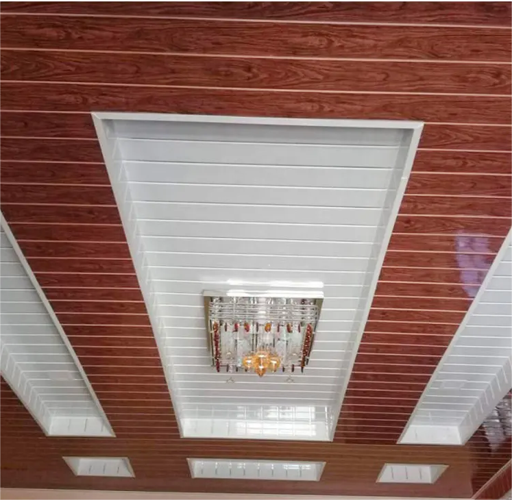  Decorative hot stamping foil used for Wooden Ceiling Panel Natural Outdoor Wood Ceiling foil